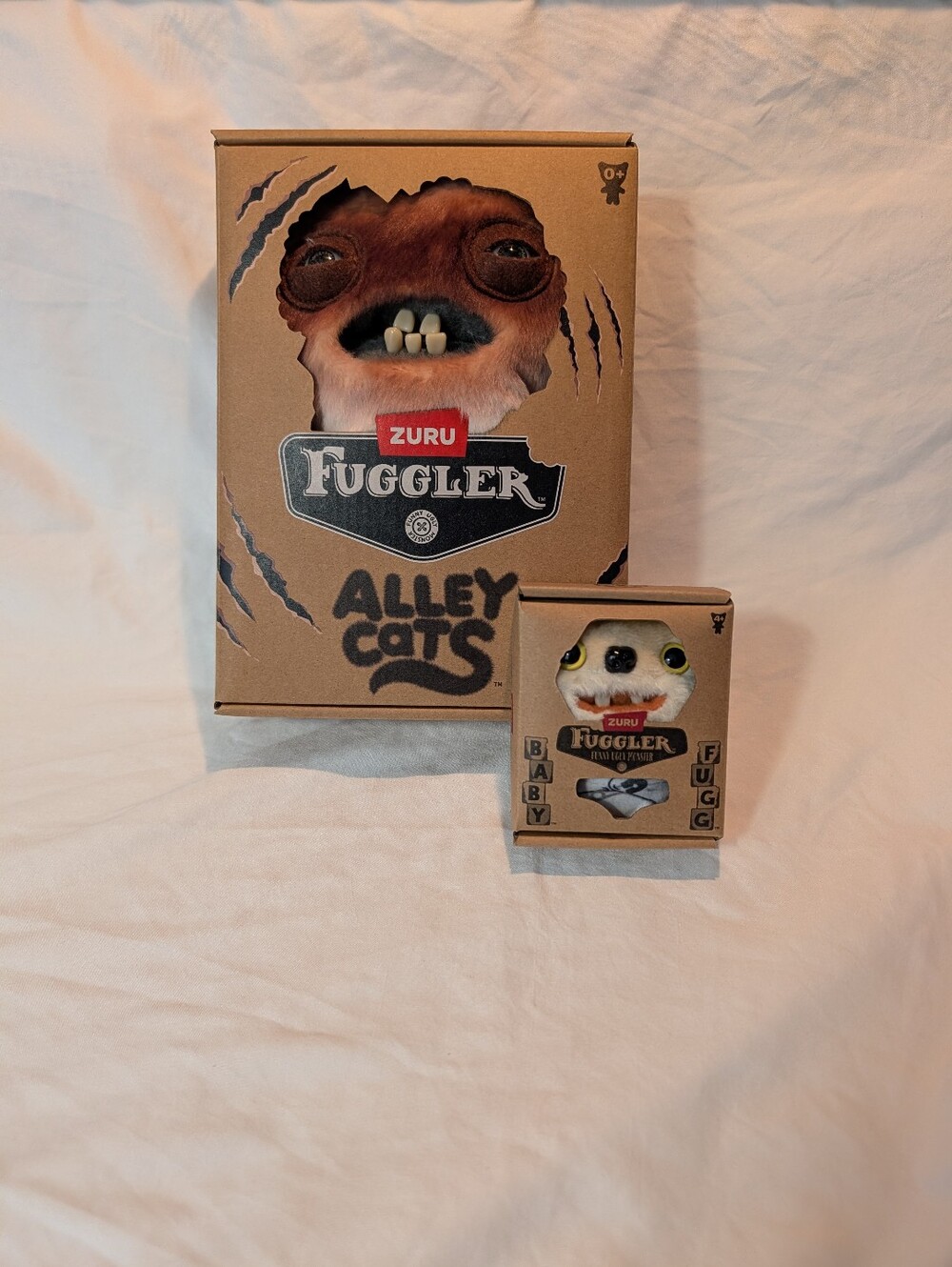 ZURU FUGGLER Alley Cats "Yawper" & Baby Fugg "Teddy Bear Nightmare" Combo SET